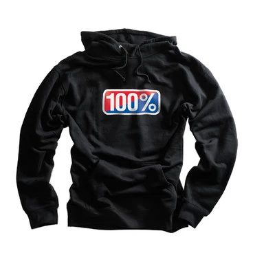 100% Classic Black Hoody 1 100% Classic Black Hoody