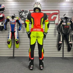 Cortech Revo Sport Air Men's 1-Piece Suit [Hi-Viz/Red] STG Exclusive Colorway -Motorcycle Riding Equipment Cortech Revo Sport Air Mens One Piece Suit Hi Viz Red 4 85346.1676571569