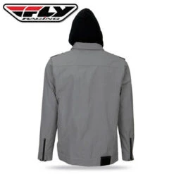 Fly Racing Waxed Jacket -Motorcycle Riding Equipment Fly Racing Waxed Jacket Grey detail 2 34638.1481960565
