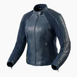 Rev'It! Coral Ladies Leather Jacket -Motorcycle Riding Equipment Jacket Coral Ladies Blue 1 74869.1666286670
