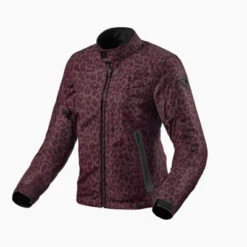 Rev'It! Shade H2O Ladies Jacket -Motorcycle Riding Equipment Jacket Shade H2O Ladies Leopard Red 1 12173.1666286029