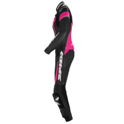 Spidi Laser Touring Lady Leather Suit -Motorcycle Riding Equipment LASERTOURINGLADY Black Fuchsia 3 66523.1667941547