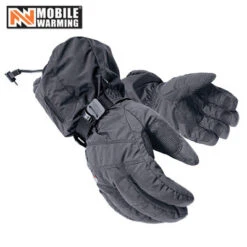 Mobile Warming Textile Glove Black