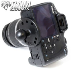 Ram Mounts 2.5" Round Base (AMPs Hole Pattern), 1" Ball & 1/4"-20 Threaded Male Post For Cameras -Motorcycle Riding Equipment Ram Mounts 2.5 Round Base AMPs Hole Pattern 1 Ball 1 4 detail 3 09474.1481992541