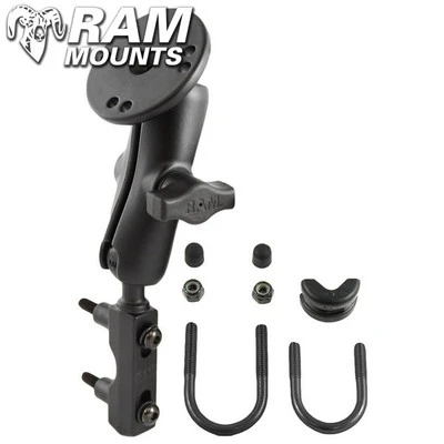 Ram Mounts Brake/Clutch Mount & Round Base Adapter With AMPs Hole Pattern 1 Ram Mounts Brake/Clutch Mount & Round Base Adapter With AMPs Hole Pattern