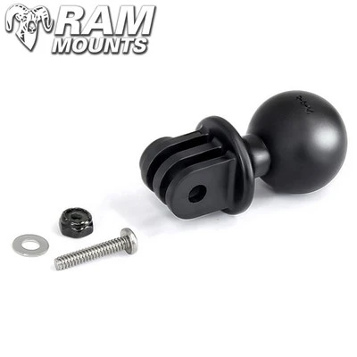 Ram Mounts Handlebar Rail Mount 1" Diameter Ball With Custom GoPro Hero Adapter 3 Ram Mounts Handlebar Rail Mount 1" Diameter Ball With Custom GoPro Hero Adapter - Image 3