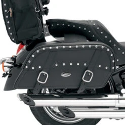 Saddlemen Express Slant Throw-Over Saddlebag -Motorcycle Riding Equipment Saddlemen Express Slant Throw Over Saddlebag PU35010318A 37930.1458310061