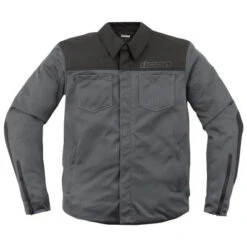 Icon Upstate Mesh CE Jacket -Motorcycle Riding Equipment icon upstate mesh ce jacket grey 74142.1674770498