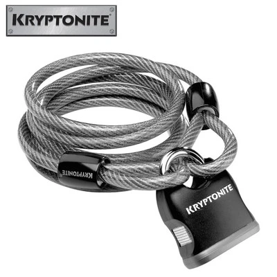 Kryptonite Kryptoflex 818 Looped Cable & Key Padlock 1 Kryptonite Kryptoflex 818 Looped Cable & Key Padlock