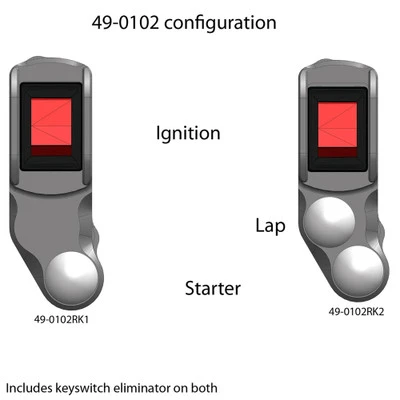 Woodcraft Kawasaki ZX-6R 05-12 RH Race Handlebar Switch 3 Woodcraft Kawasaki ZX-6R 05-12 RH Race Handlebar Switch - Image 3